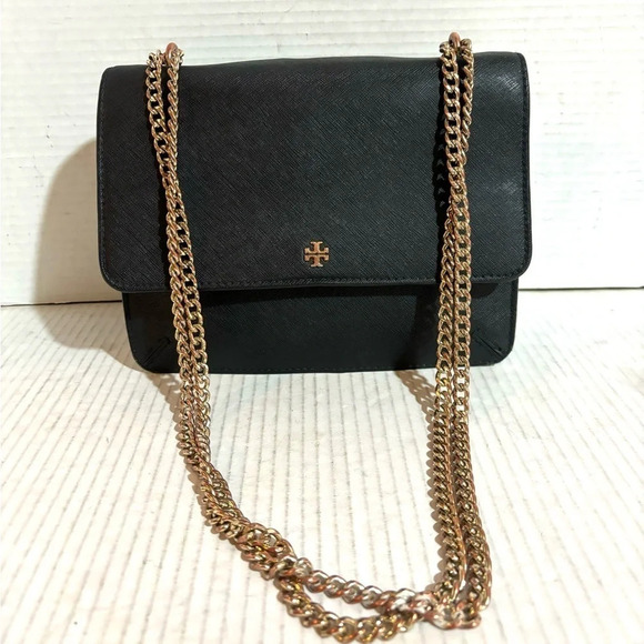 COPY - Tory burch black leather crossbody handbag - Picture 1 of 11